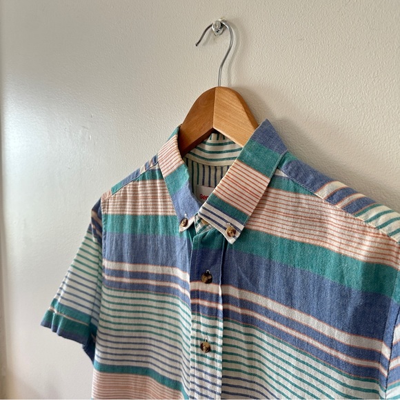 Lightweight 100% Cotton Short-Sleeve Button Down Men’s Small - Picture 2 of 4